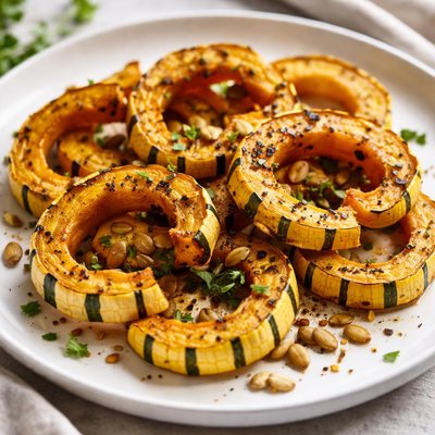 Roasted delicata squash