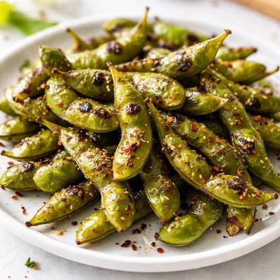 Roasted edamame beans