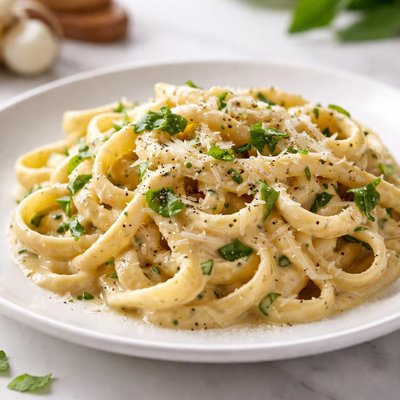 Roasted garlic basil cream sauce