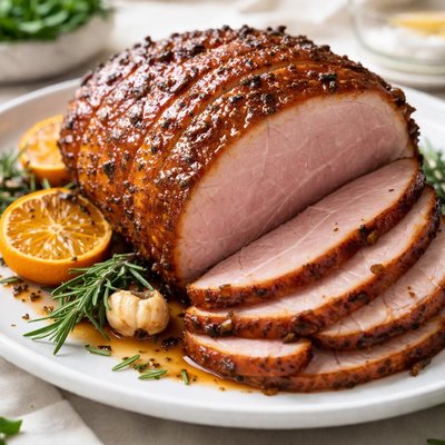Roasted ham