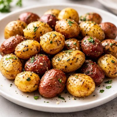 Roasted mini potatoes