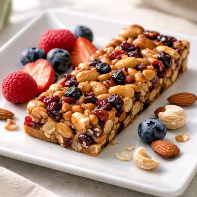 Roasted nut bar mixed berry