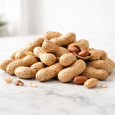 Roasted peanuts with shells