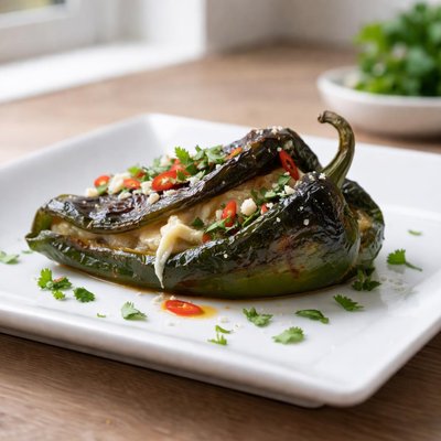 Roasted poblano pepper
