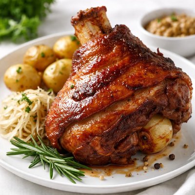 Roasted pork knuckle