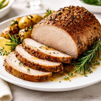 Roasted pork loin