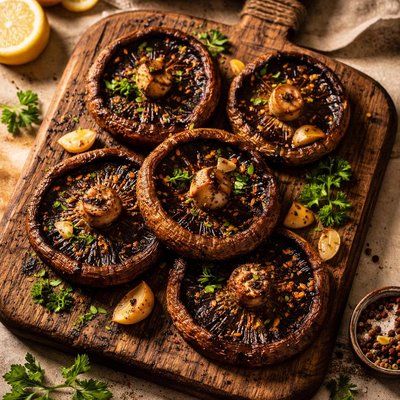 Roasted portabella mushrooms