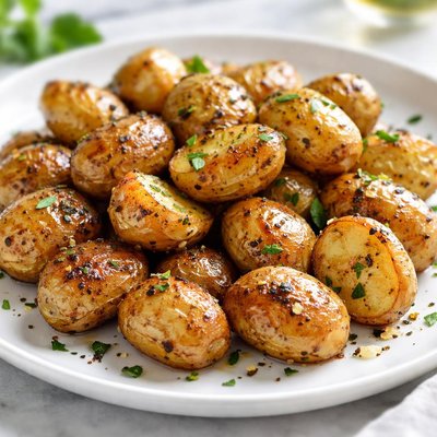 Roasted potatoes with olive oil