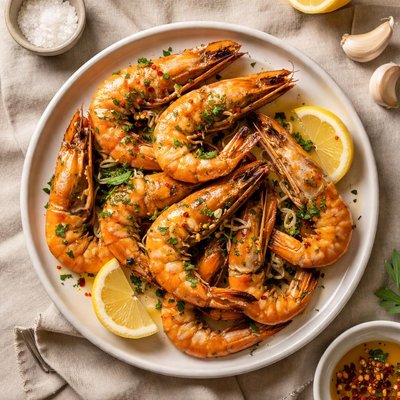 Roasted prawns