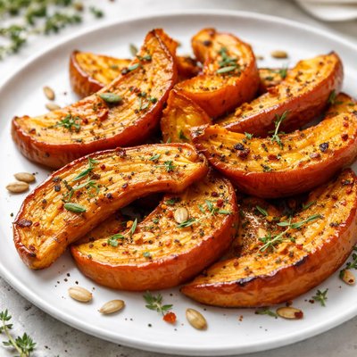 Roasted pumpkin slices