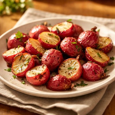 Roasted radishes