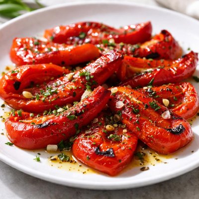Roasted red bell pepper