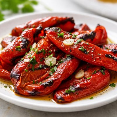 Roasted red bell peppers