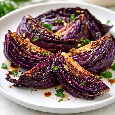 Roasted red cabbage