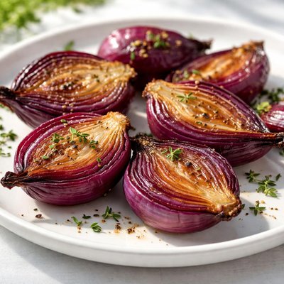 Roasted red onions