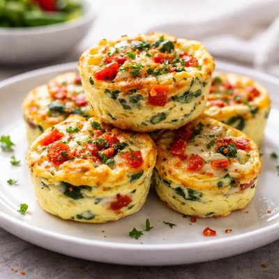Roasted red pepper egg bites