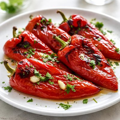 Roasted red peppers