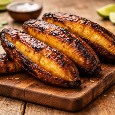 Roasted ripe plantain