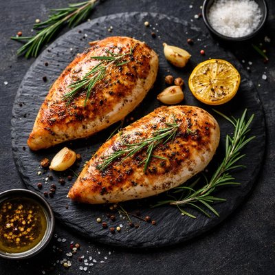Roasted rosemary boneless chicken breast