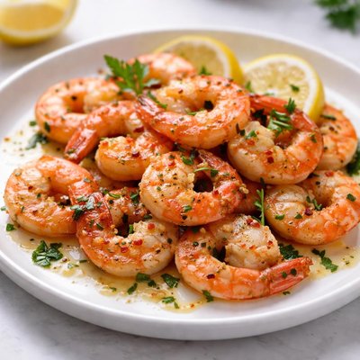 Roasted shrimps