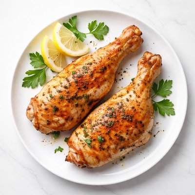 Roasted skinless chicken leg