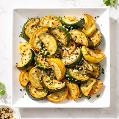 Roasted squash and zucchini