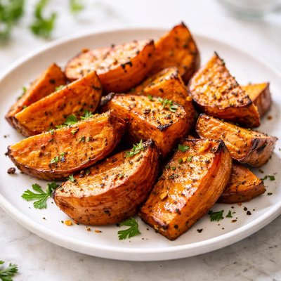Roasted sweet potatoes