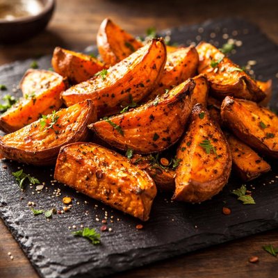 Roasted sweet potatos