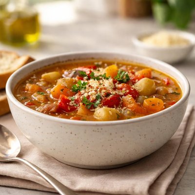 Roasted vegetable soup
