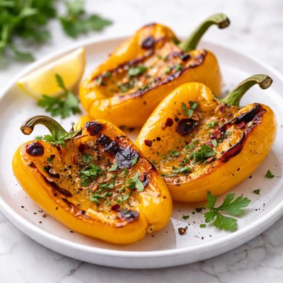 Roasted yellow bell pepper
