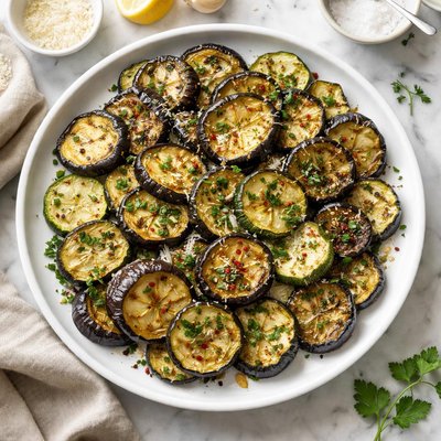 Roasted zucchini and eggplant