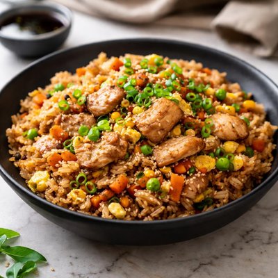 Roc n ramen chicken fried rice