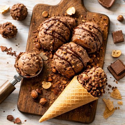 Rocher valentino ice cream