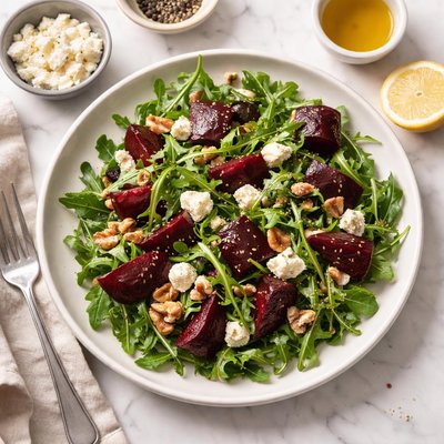 Rocket and beetroot salad