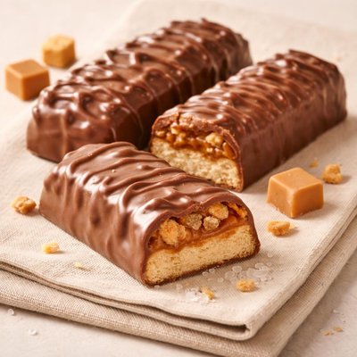 Rocky caramel biscuit bar