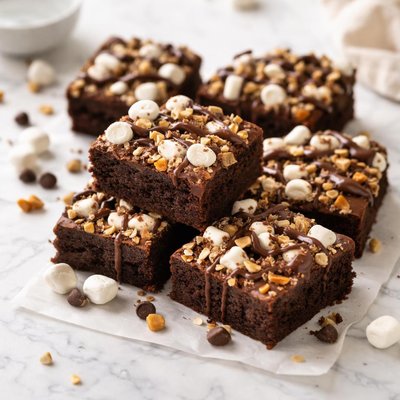 Rocky road brownies