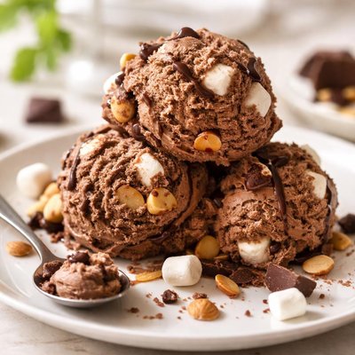 Rocky road ice cream