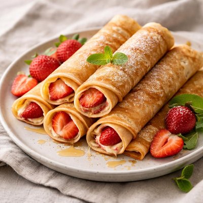 Rolled pancakes