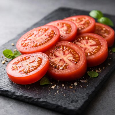 Roma tomato slices