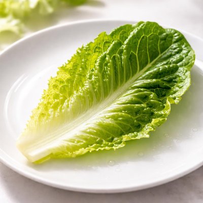 Romaine lettuce leaf