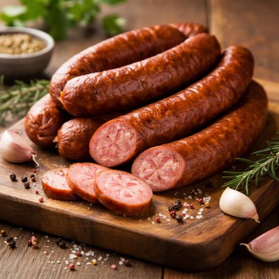 Romanian smoked pork sausage