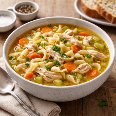 Roosters chicken noodle soup