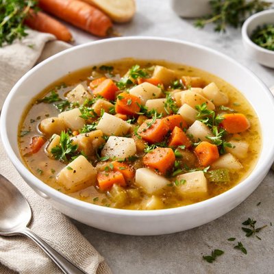 Root vegetable soup