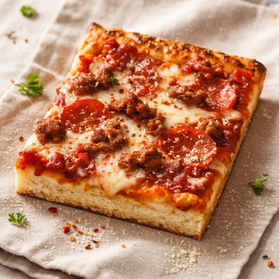 Rosatis square pizza slice