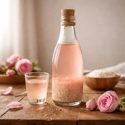Rose rice wine