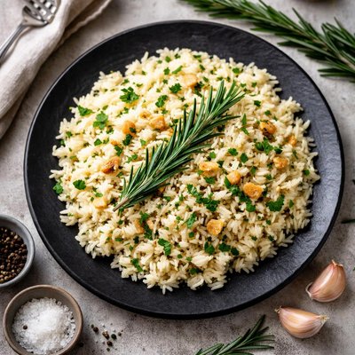 Rosemary garlic rice