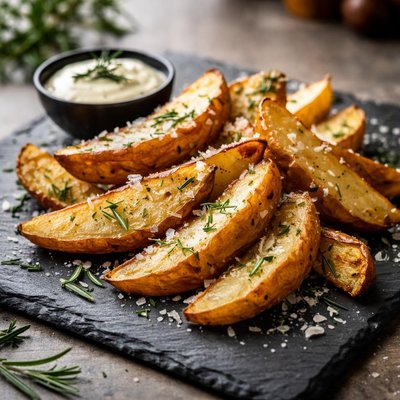 Rosemary parmesan potato wedges