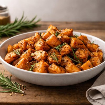 Rosemary roasted sweet potatoes