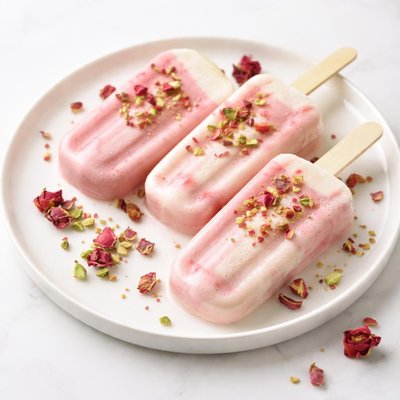 Rosw sherbet popsicle