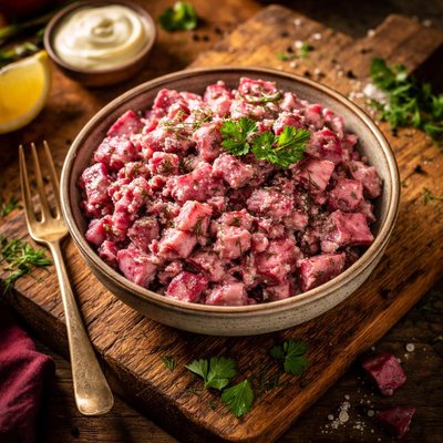 Rote bete salat mit mayo